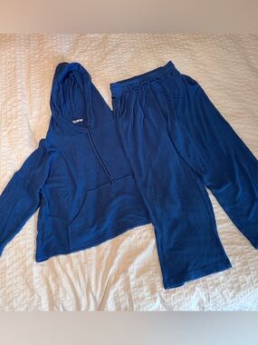 O’Neill Blue Ribbed Loungewear Set - Hoodie & Pants